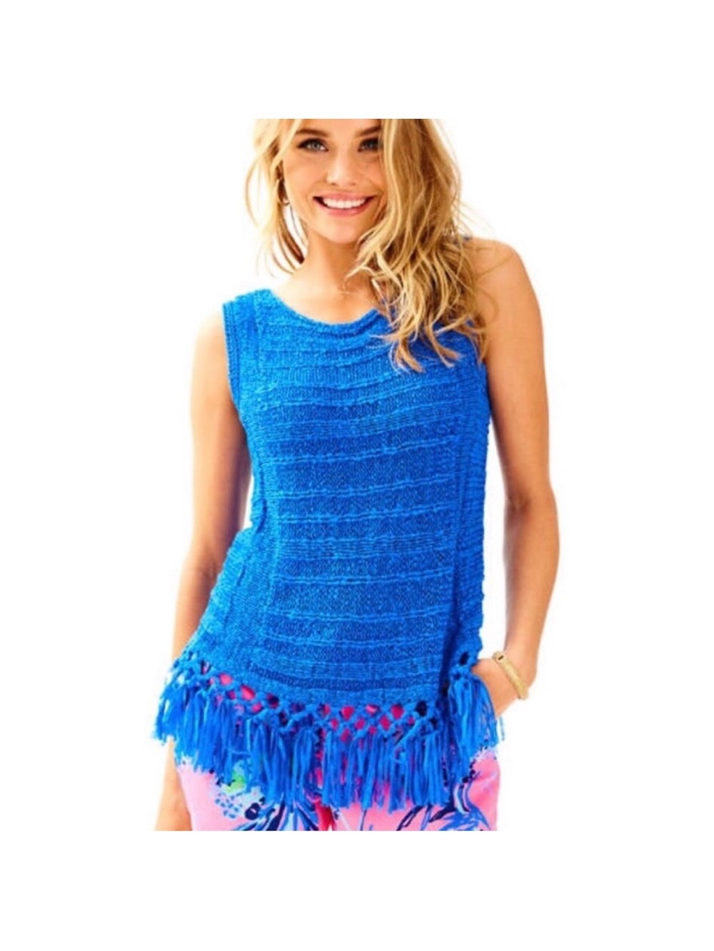 Lilly Pulitzer Luca Fringe Tank Top